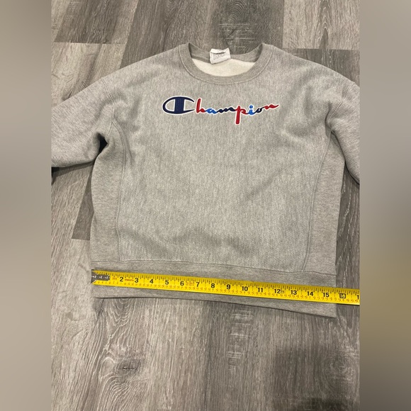 Women's Crew Neck Chenille Reverse Weave Sweatshirt Champion Size S - Picture 11 of 12